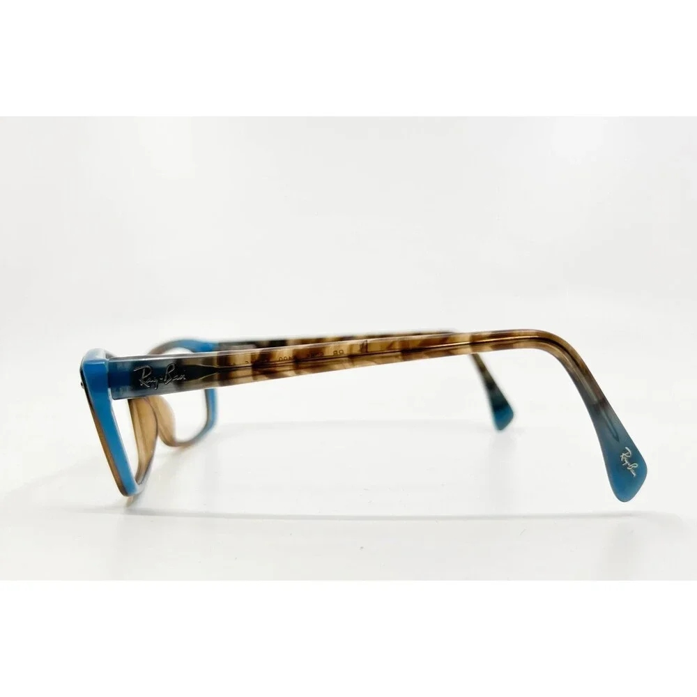 Ray-Ban RB5255 5490 Eyeglasses Brown Blue Rectangle Full Rim Frame 51-16-135
